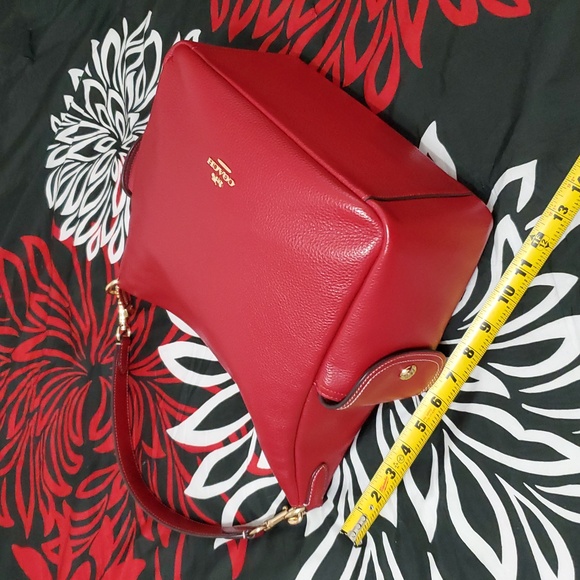 Coach Pennie Cherry Red Shoulder Crossbody Bag - Picture 7 of 11